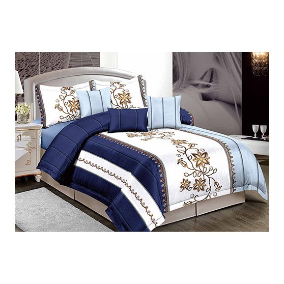 Kék virágos ágynemű Ágynemű