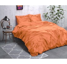 Narancsszínű selyem ágynemű