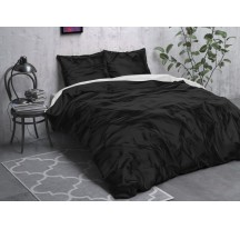 Fekete-fehér selyem ágynemű